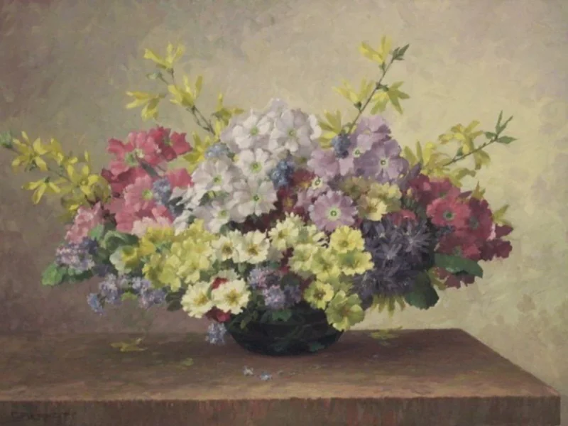 1878-Carl Berndt - Fiori in un vaso